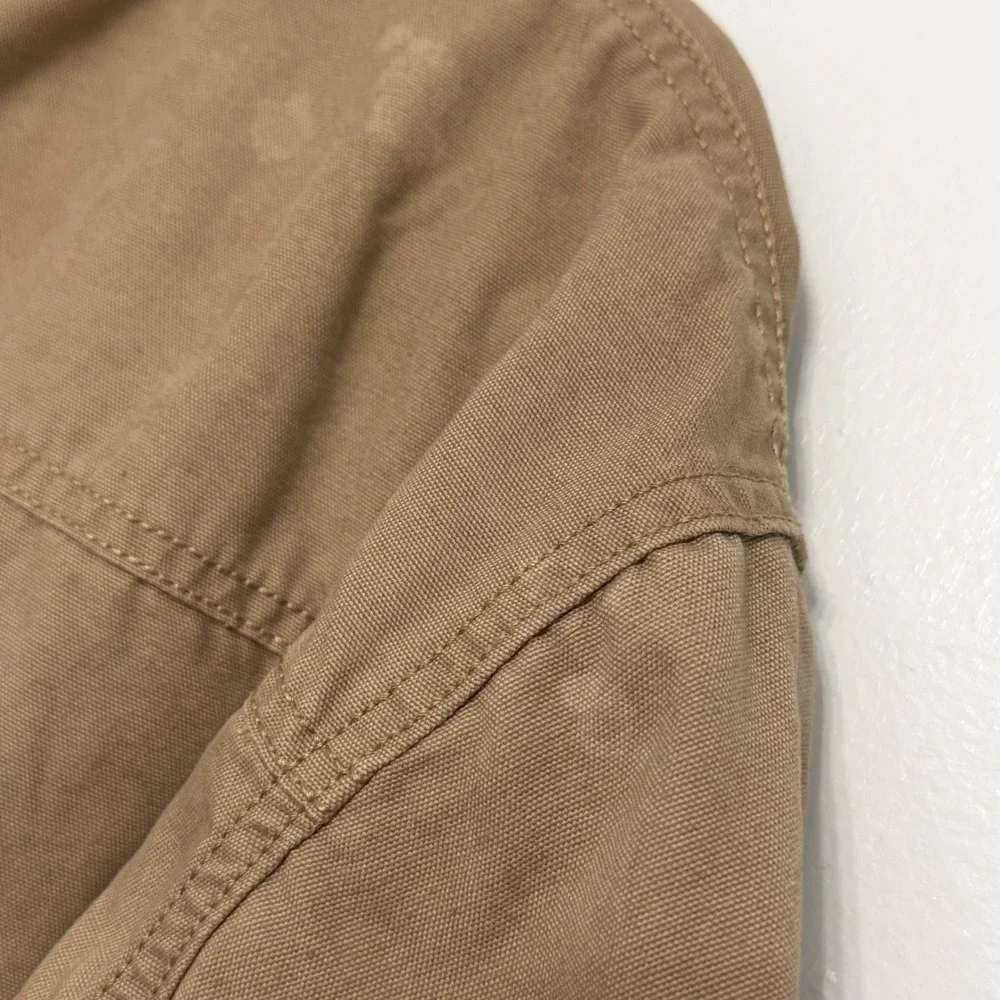 Outdoor Life Utility Workwear Gorpcore Tan Khaki Sherpa Lined Cotton XL Jacket - Picture 8 of 8